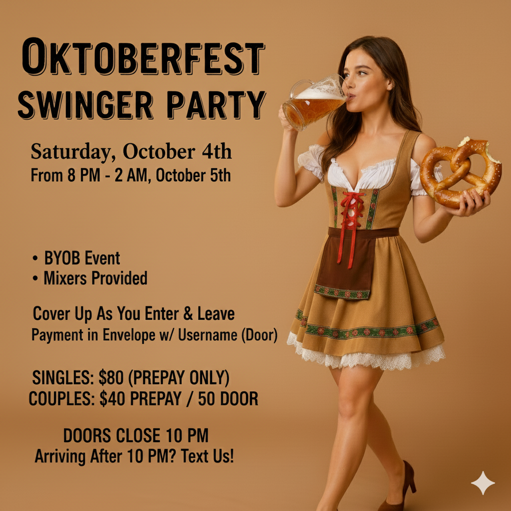 Oktoberfest Swinger Party Flyer